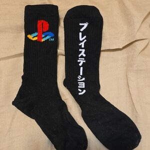 Sony PlayStation Logo Black Socks